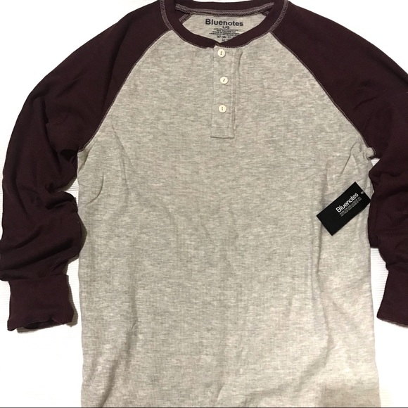 NWT MENS THERMAL RAGLAN LONG SLEEVE - Picture 2 of 5